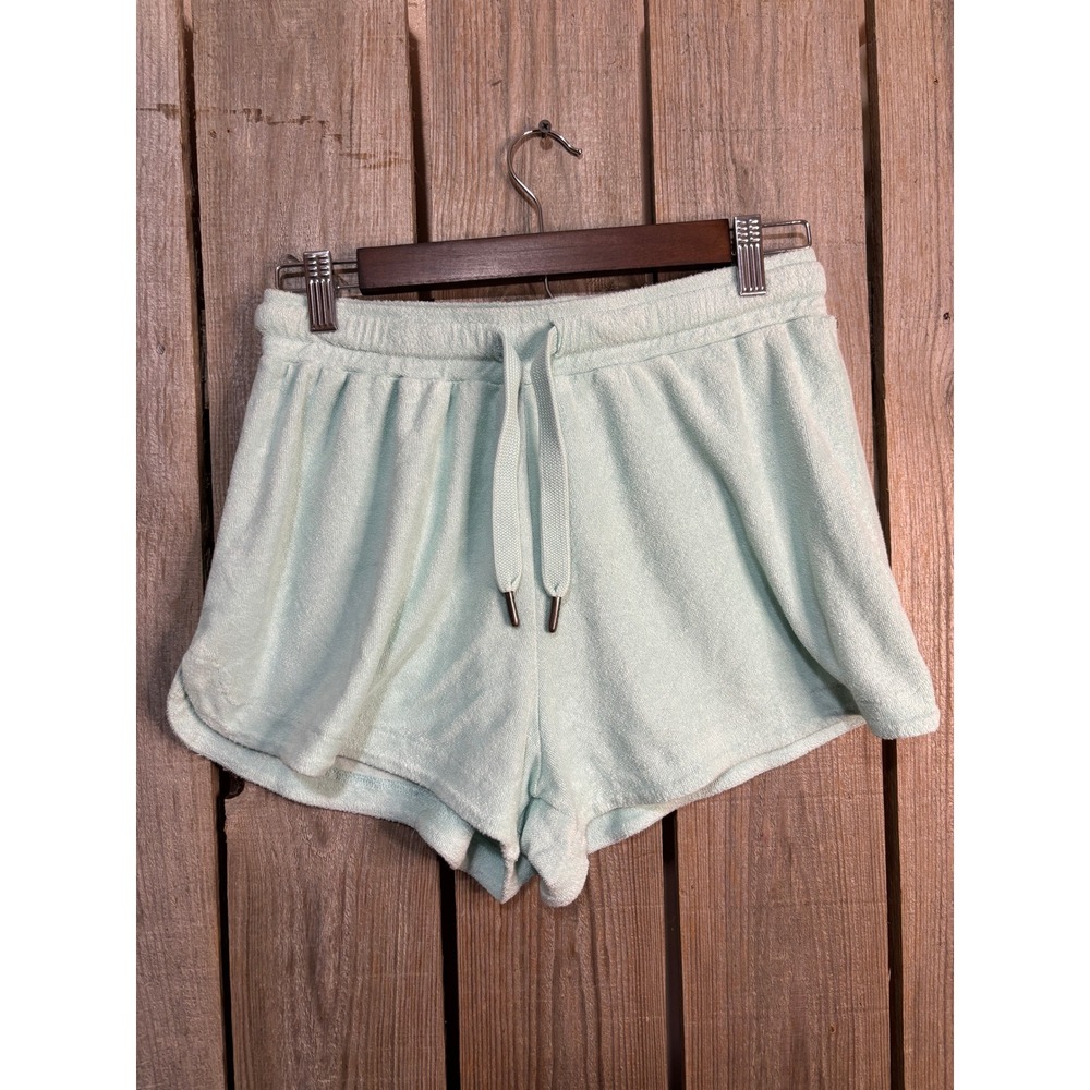 Ocean Drive Mint Green‎ Terry Cloth Lounge Beach Shorts B10240 Womens Large